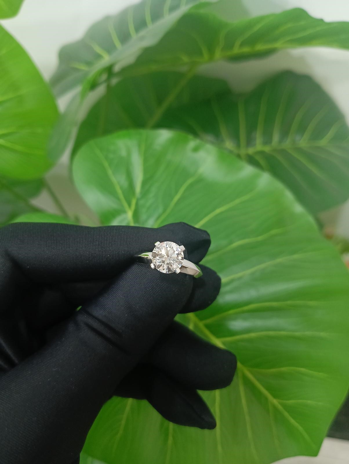 2ct Round Brilliant Lab Diamond Ring