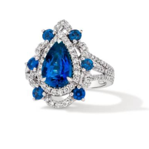 A Sumptuous Blue Sapphire Cocktail Ring